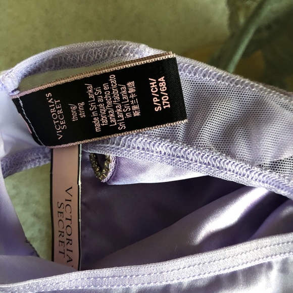 Victoria’s Secret Mesh Satin Bow Thong Panties - Picture 6 of 7